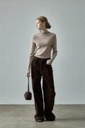 Corduroy High Waist Wide Leg Pants