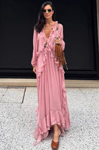 Sweet Tiered Frill Boho Dress