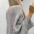 Elegant Knitted Cape Sweater