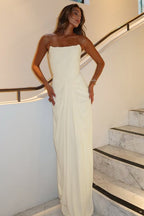 Boned LaceUp Strapless Party Dress