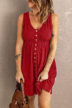 Fedora Button-down Dress for Women Vacation Beach Look