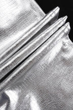 PU Leather Scale High Waist Long Pants