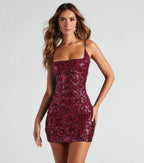 Leila Sequin Stylish Bodycon Mini Dress