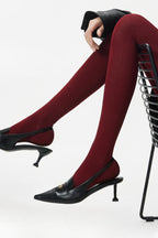 High Waist Knit Moisture Wicking Compression Tights