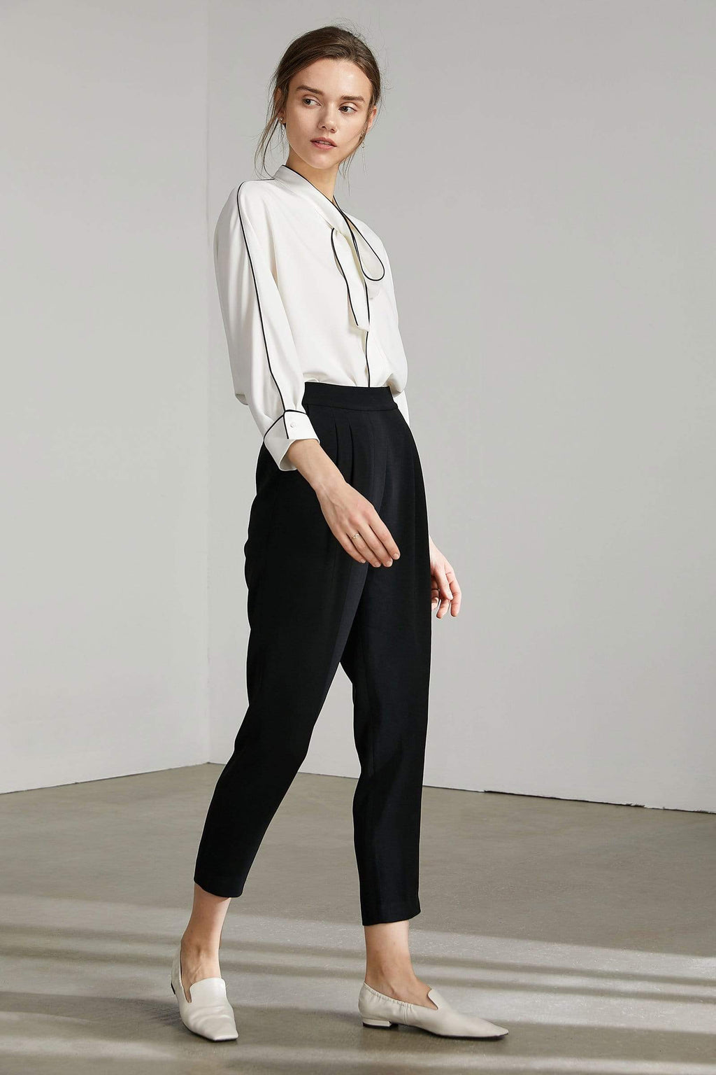 Bolt White Contrast Top