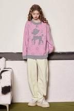 Relaxed Fit Cozy Crewneck Sweater