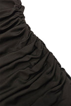 Solid Off Shoulder Bodycon Formal Dress