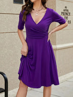 Yesenia Minimalist Women's Knee Length Summer Dress Midi Statement Occasion Edit