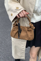 Pleated Cloud Charm Vintage Elegant Crossbody Bag