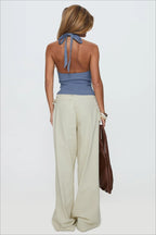Adjustable Waist Side Pocket Loose Fit Jeans