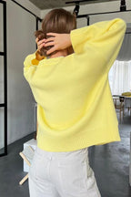 Loose Fit V Neck Cardigan Sweater