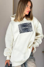 Oversized Leopard Print Hoodie