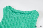 Cable Knit Stylish Tank Maxi Dress