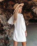 Calabasas Lace Cover Up Dress Off White