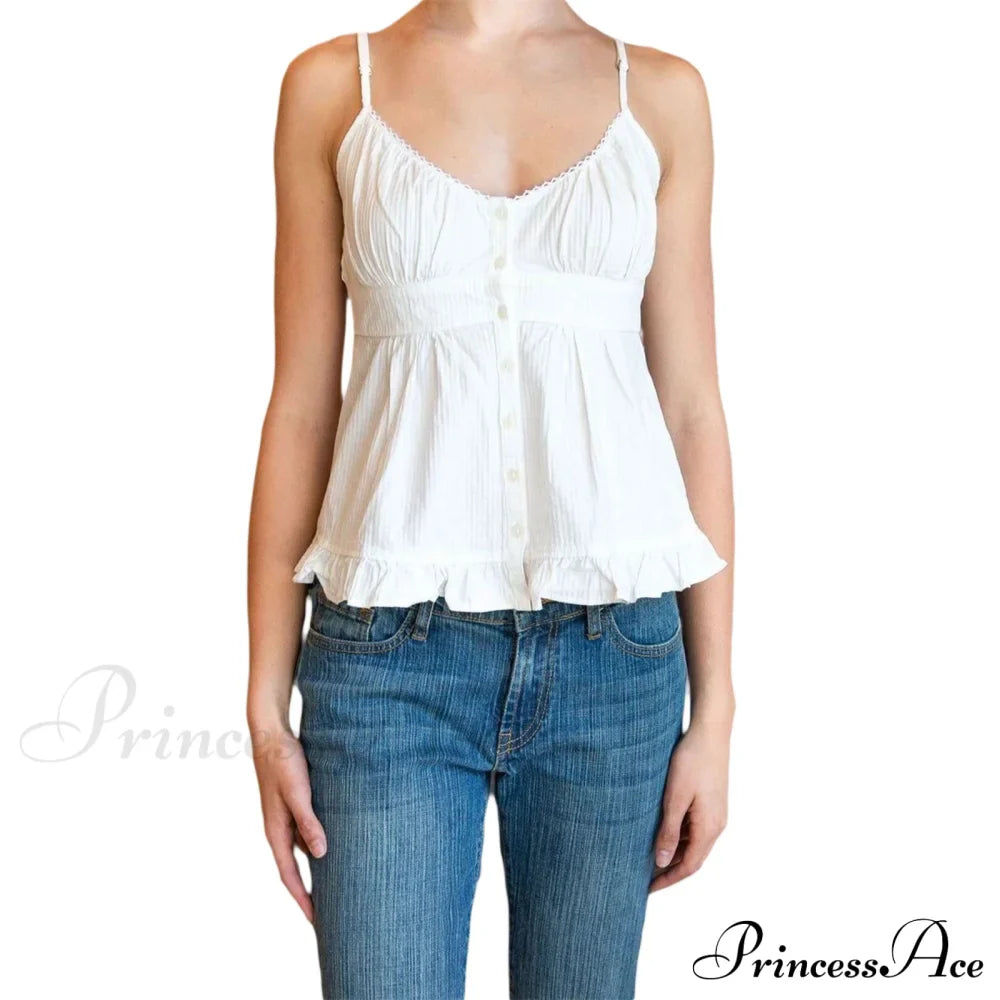 Cami Elegant Buttoned Top
