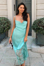 Cami Lace Backless Fitted Maxi Dress