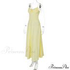 Cami Tie Up Charming Solid Maxi Dress