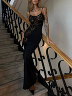 Camila Lace Spaghetti Maxi Dress