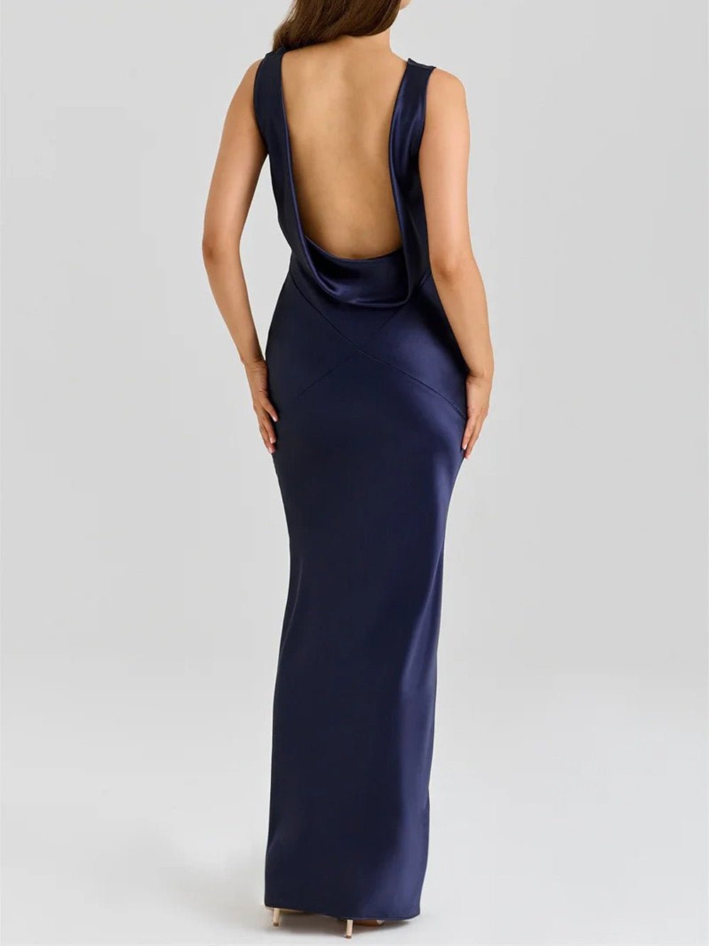 Camilla Satin Cowl Maxi Dress
