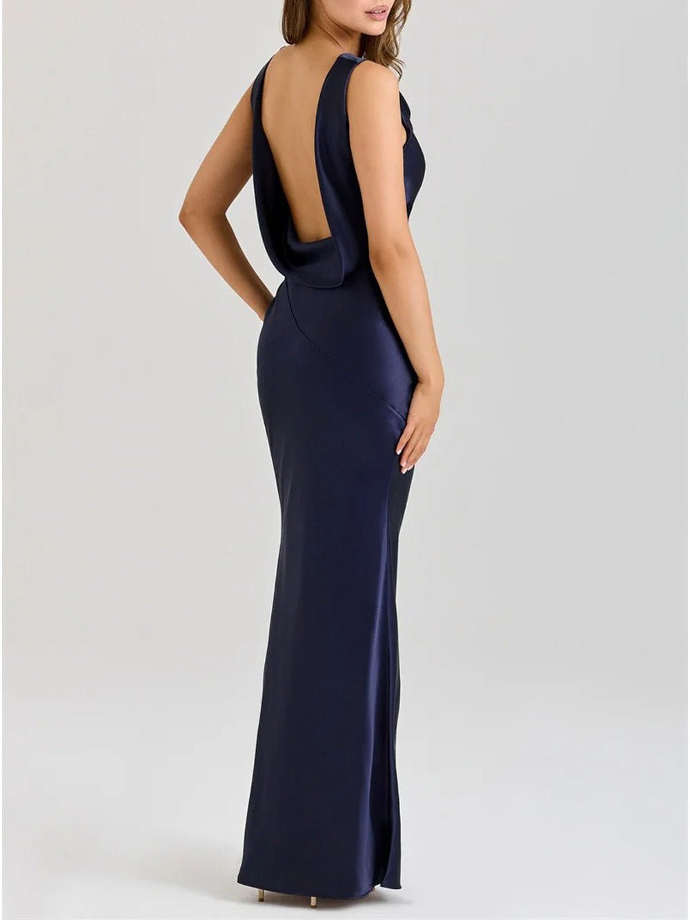 Camilla Satin Cowl Maxi Dress