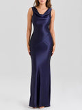 Camilla Satin Cowl Maxi Dress