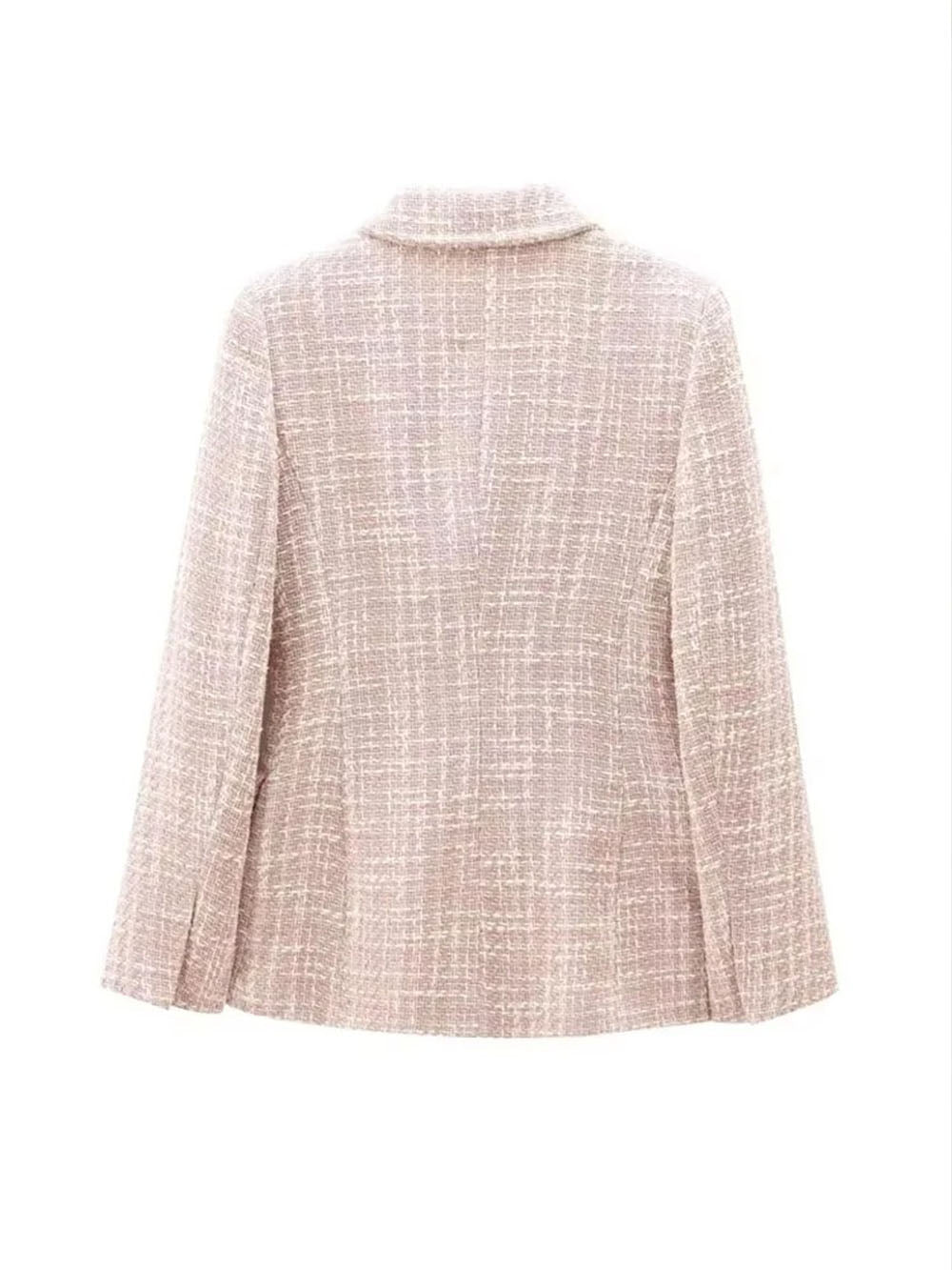 Camille Double Breasted Tweed Blazer