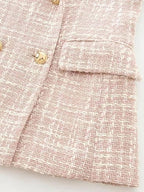 Camille Double Breasted Tweed Blazer