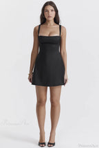 Cane Black Stylish Mini Dress
