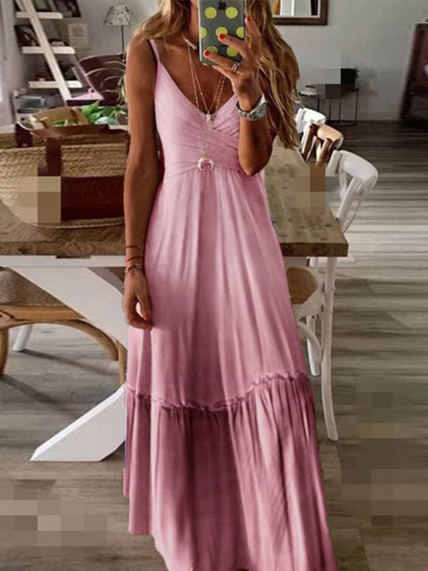 V-Neck Gradient Cami Dress
