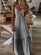 V-Neck Gradient Cami Dress