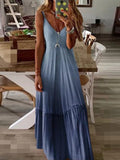 V-Neck Gradient Cami Dress