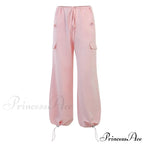 Cargo Pants Straight Wide Leg Loose Casual Trousers