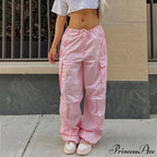 Cargo Pants Straight Wide Leg Loose Casual Trousers