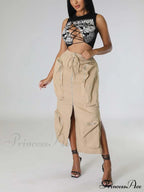 Cargo Pocket Graceful Micro Mini Skirt