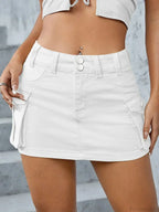 Cargo Pocket Low Waist Skirt