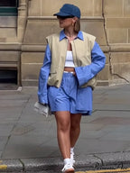 Cargo Pocket Stylish Drawstring Waistcoat