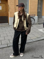 Cargo Pocket Stylish Drawstring Waistcoat
