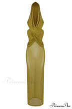 Carleigh Ruche Maxi Charming Dress With Headscarf