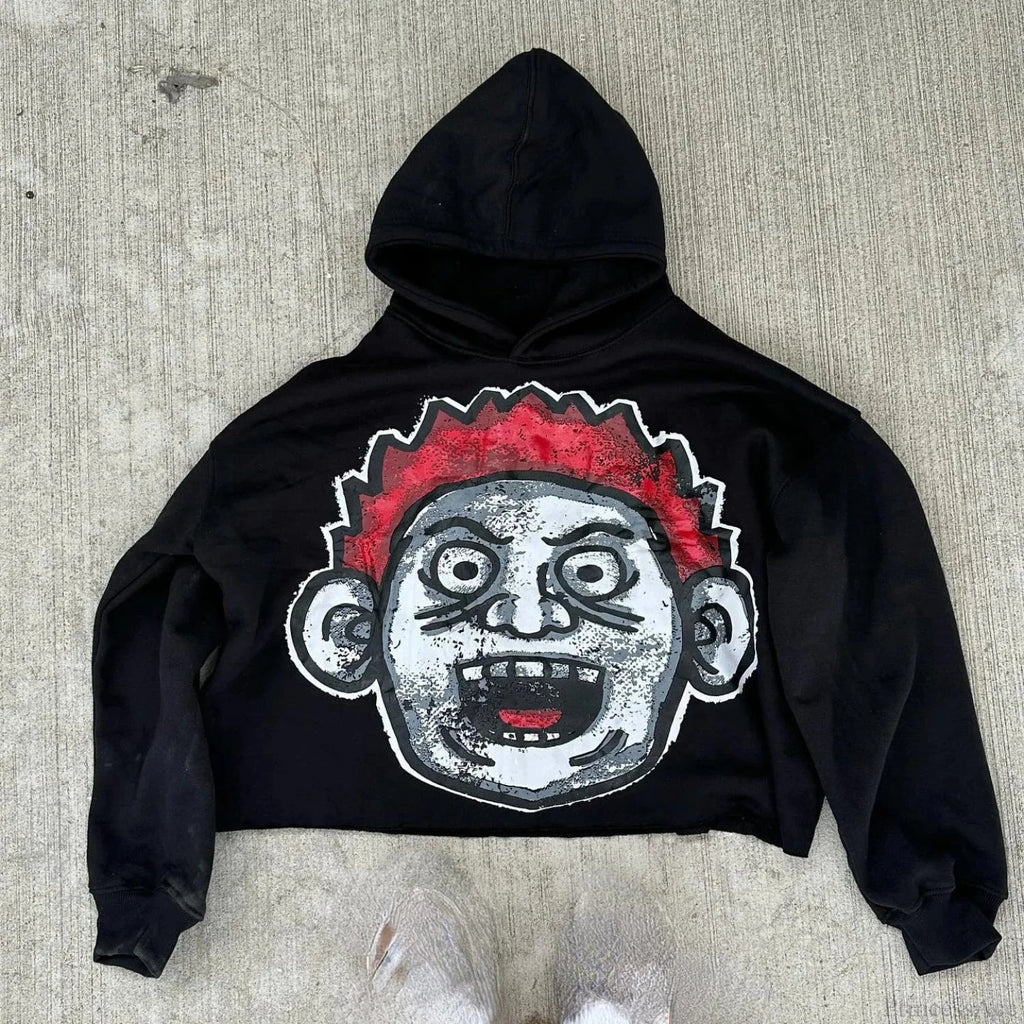 Cartoon Graphic Oversized Hoodie