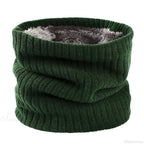 Cashmere Knit Ring Wool Neck Warmer Scarf for Women
