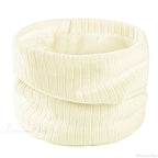Cashmere Knit Ring Wool Neck Warmer Scarf for Women