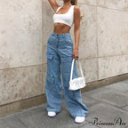 Casual Loose Long Cargo Jeans