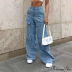 Casual Loose Long Cargo Jeans