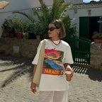 Casual Lotus Eyed Graphic T-shirt
