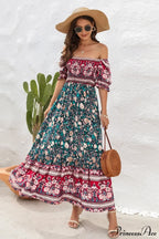 Casual Midi Sexy Elegant Beach Vacation Boho Dress