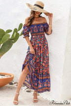 Casual Midi Sexy Elegant Beach Vacation Boho Dress