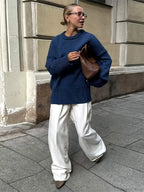 Casual Retro Long Sleeve Sweater