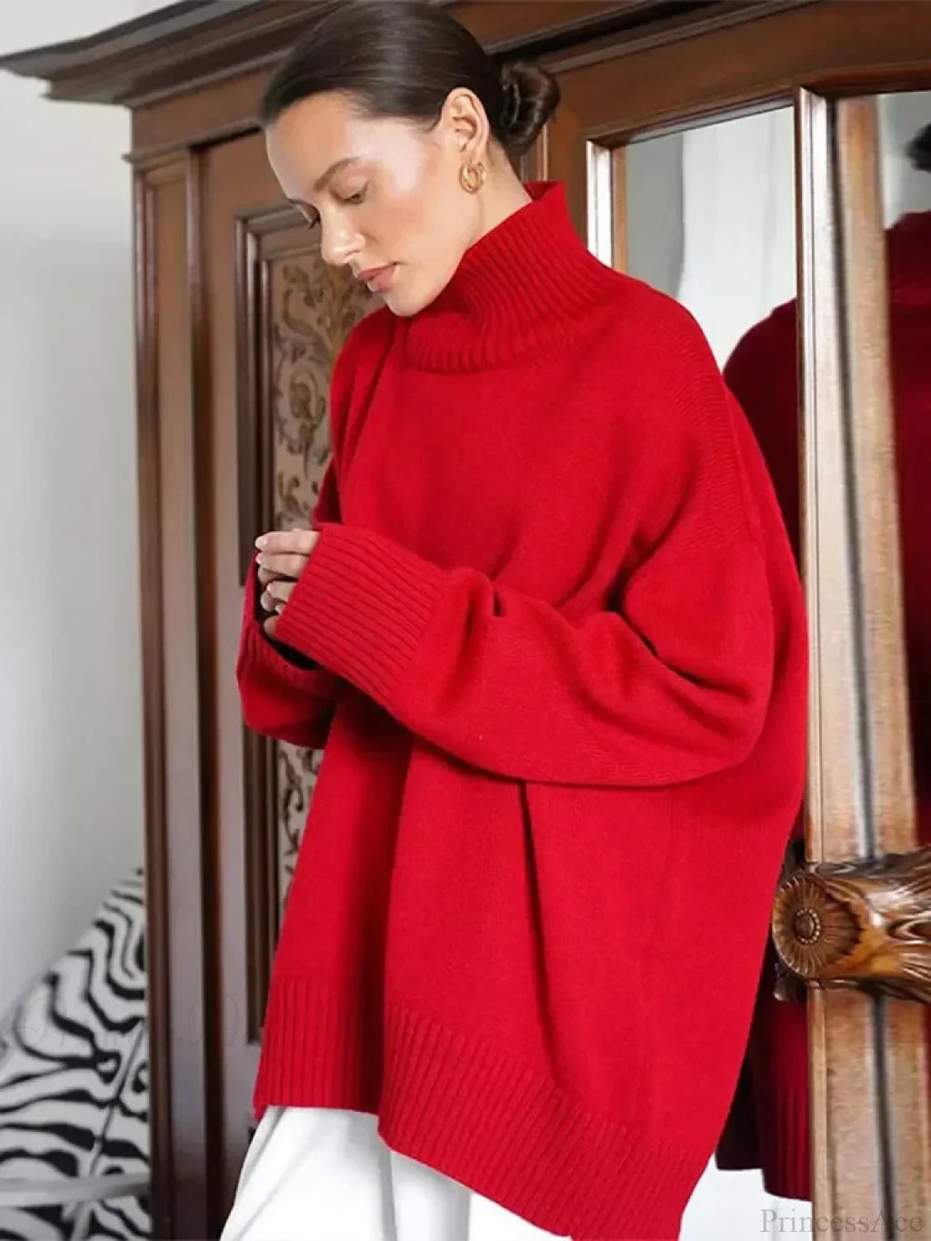 Casual Solid Color Long Sleeve Sweater