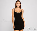 Casual Staple Ribbed Charming Knit Mini Dress