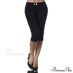 Casual Stretch 3/4 Trousers Female Capris